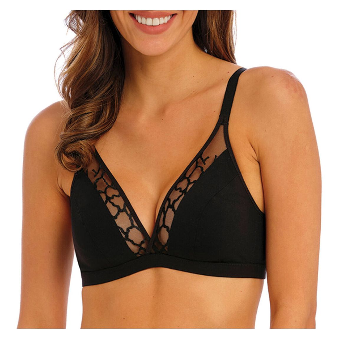 Black Lisse Non Wired Bra main product photo