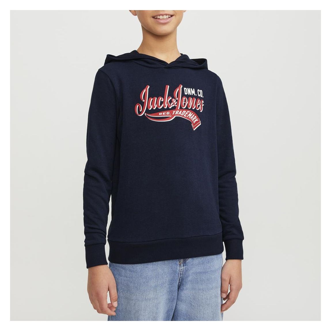 Navy Blazer Cotton Blend Hoodie main product photo