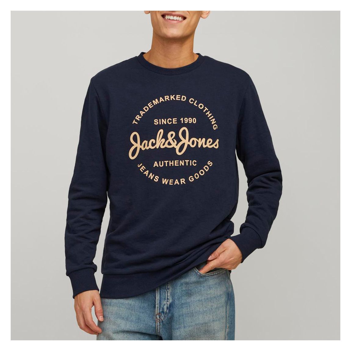 Navy Blazer Cotton Blend Hoodie main product photo