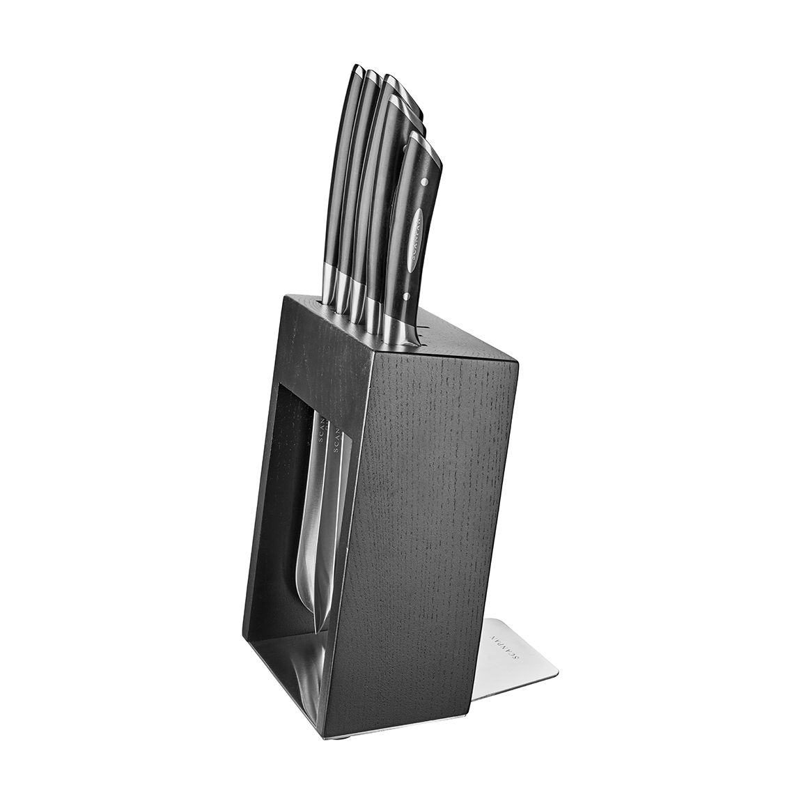 Classic 6 Piece Black Knife Block Set main product photo