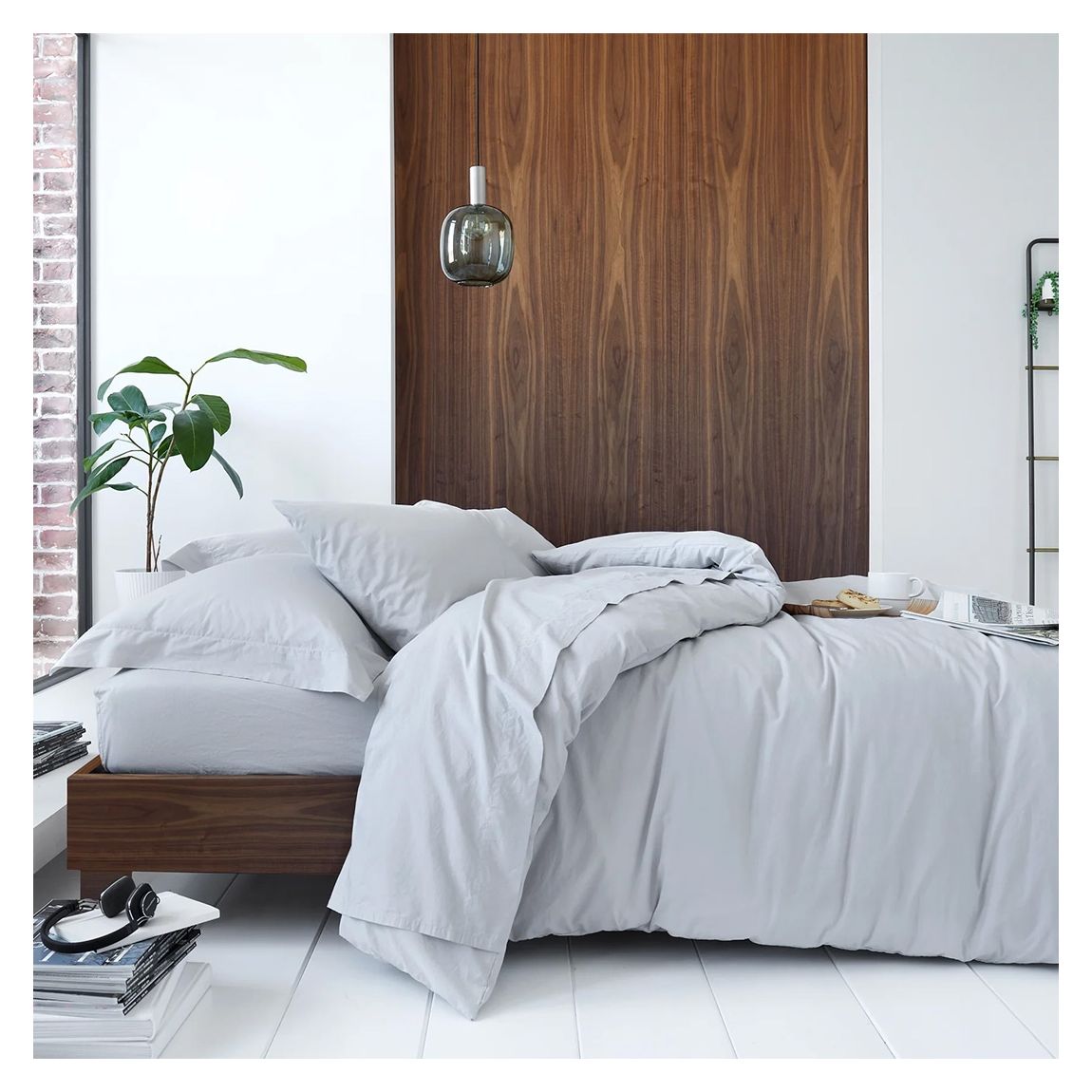Mayfield Single Fitted Sheet, Feather Grey main product photo