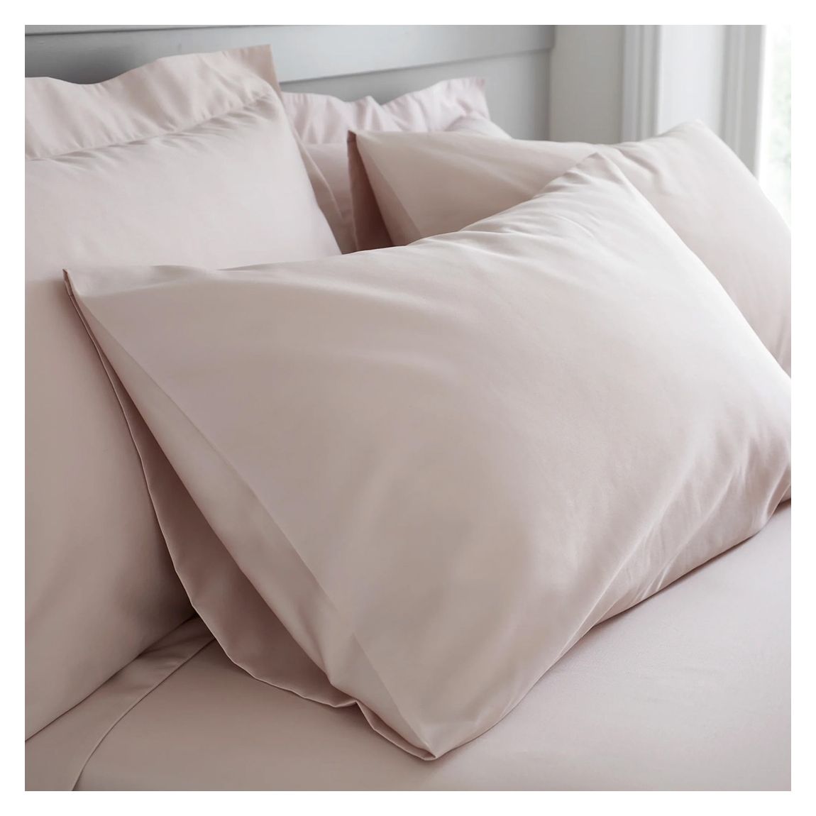 Whitworth Pair of King Pillowcases, Barely Pink main product photo