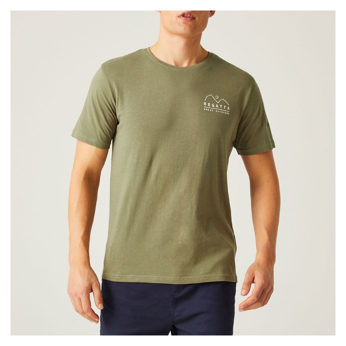 Khaki Cline Cotton T-Shirt main product photo