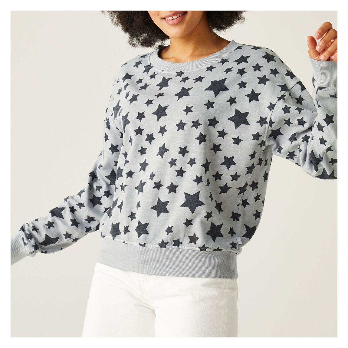 Grey Avika Star Sweatshirt main product photo
