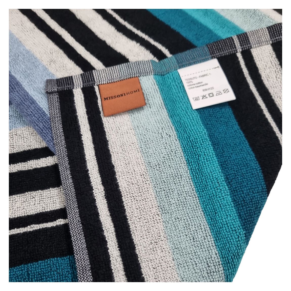 Barnaby Set of 2 Towels, Turquoise main product photo