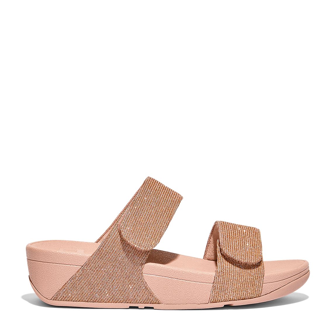 Rose Gold Lulu Shimmer Lux Slides main product photo