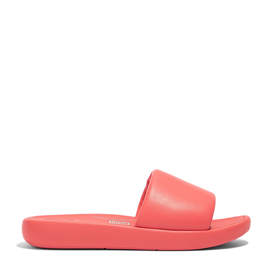 Coral Leather Iqushion D-Luxe Padded Slides main product photo