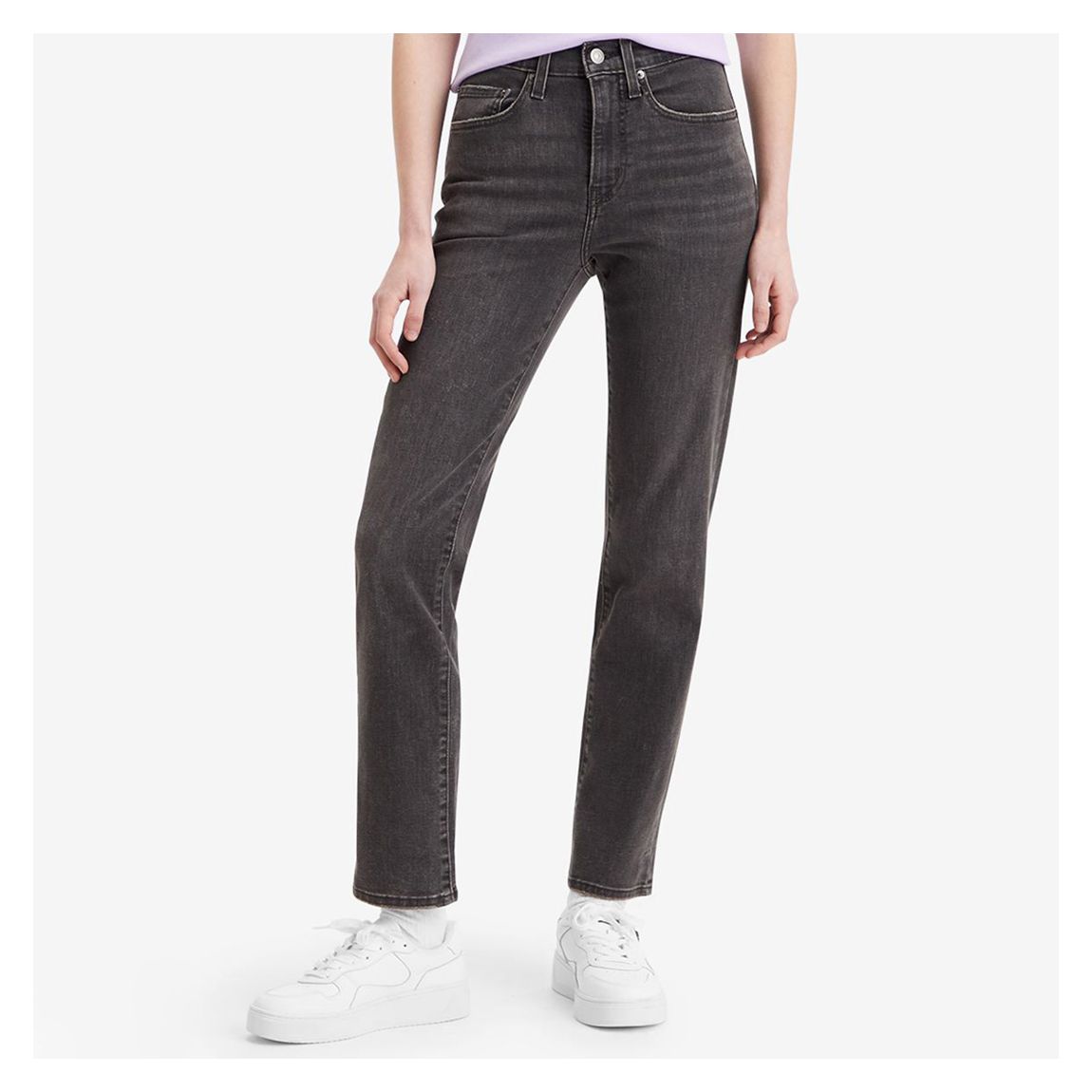 Black 724™ High Rise Straight Stretch Jeans main product photo