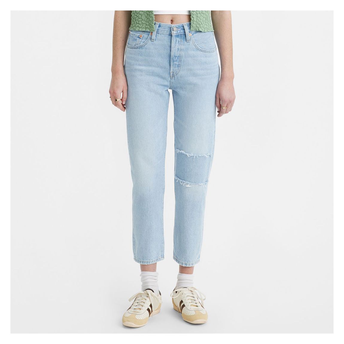 Light Blue 501® Cropped Jeans main product photo