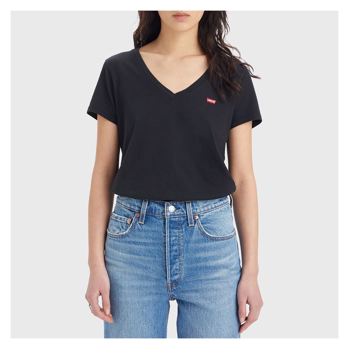 Black Multi 2 Pack V-Neck Cotton T-Shirt main product photo