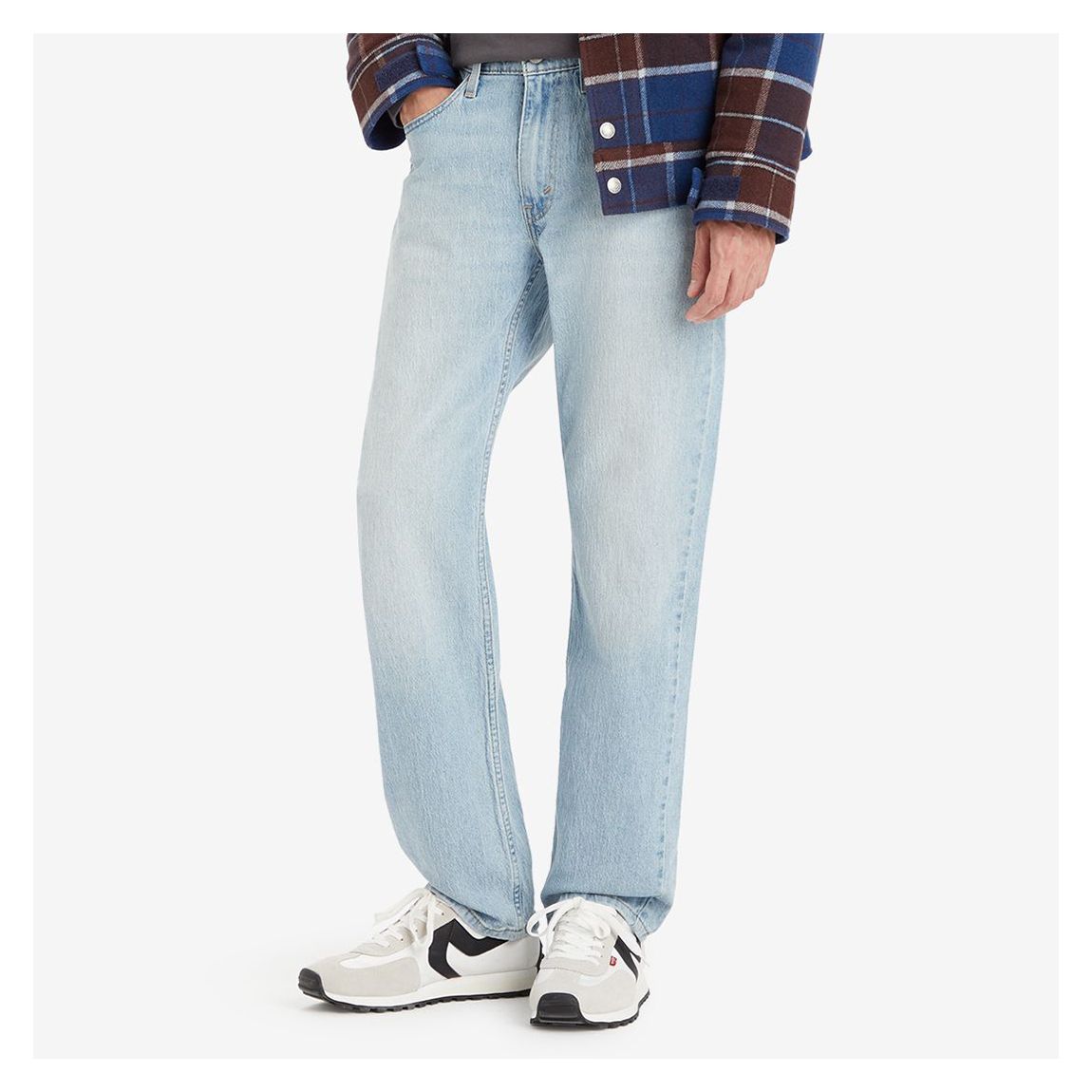 Light Blue 514™ Straight Stretch Jeans main product photo