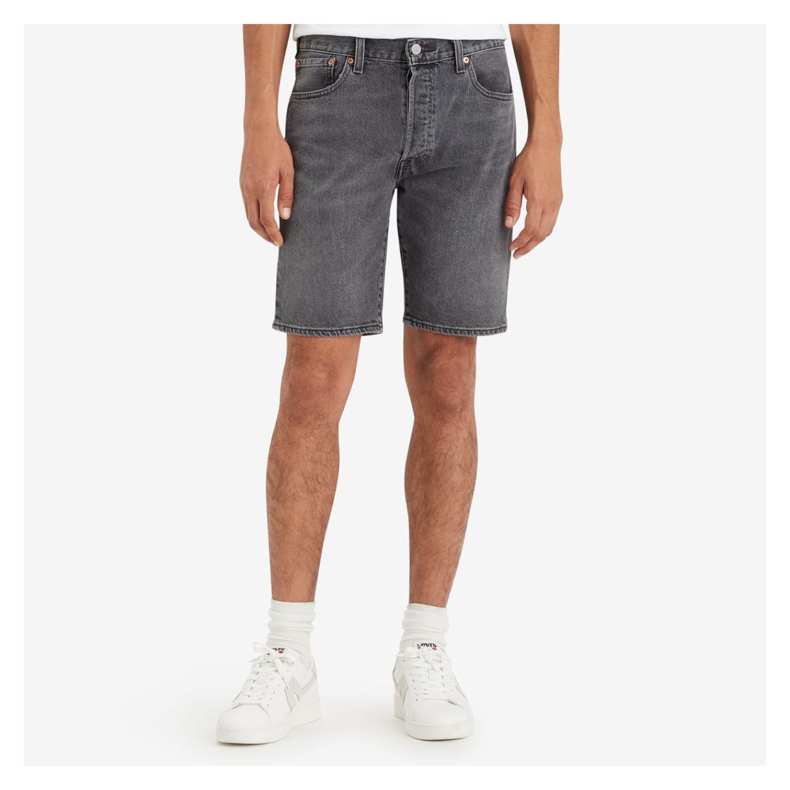 Washed Black 501® Denim Shorts main product photo