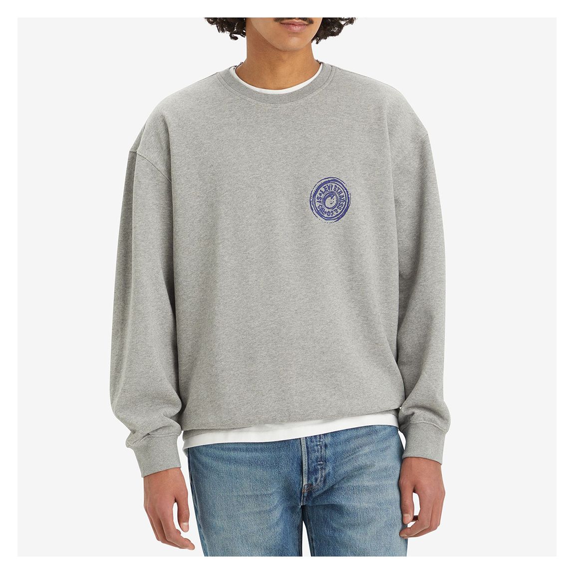 Grey Circle Logo Cotton Sweatshirt main product photo