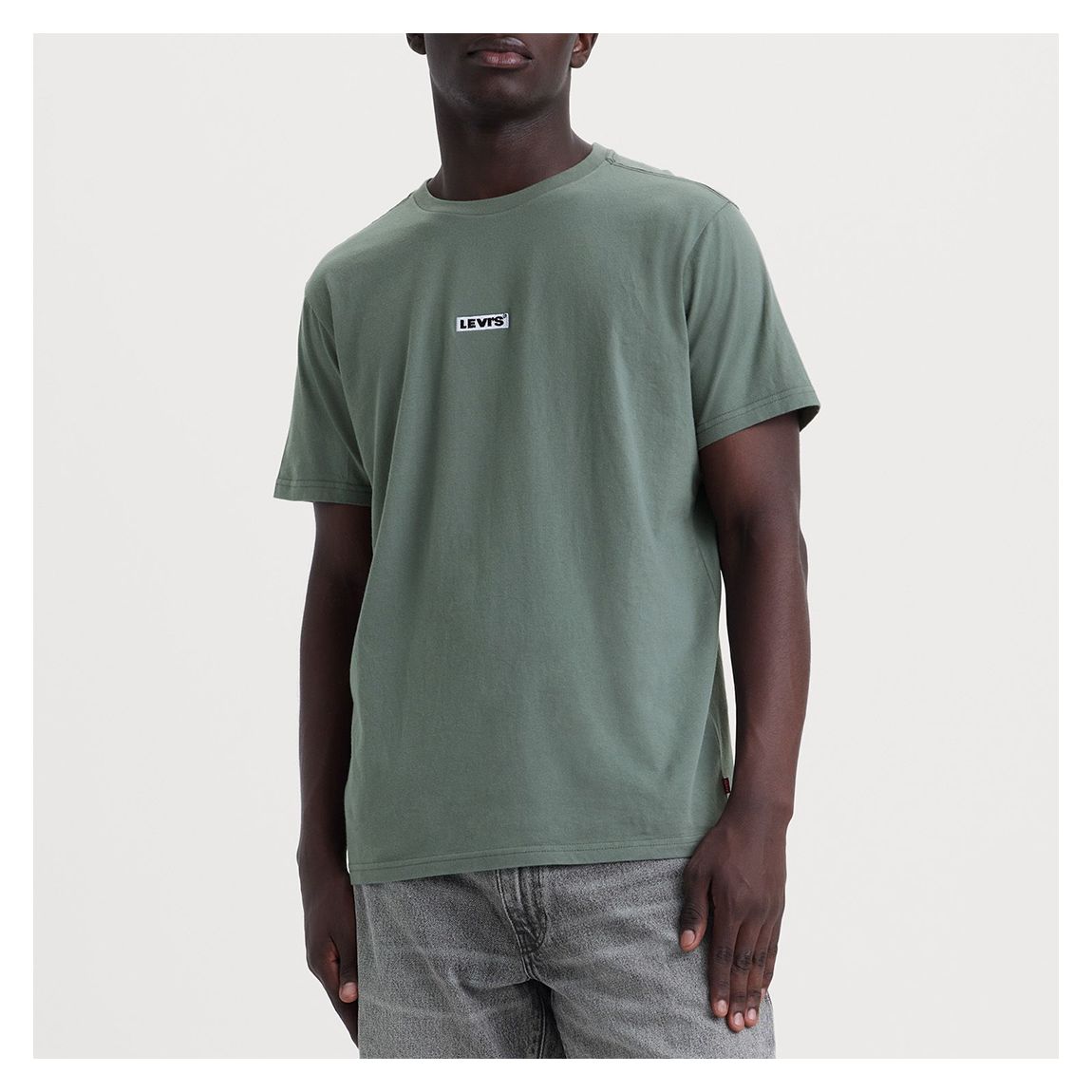 Green Box Logo Relaxed Cotton T-Shirt main product photo