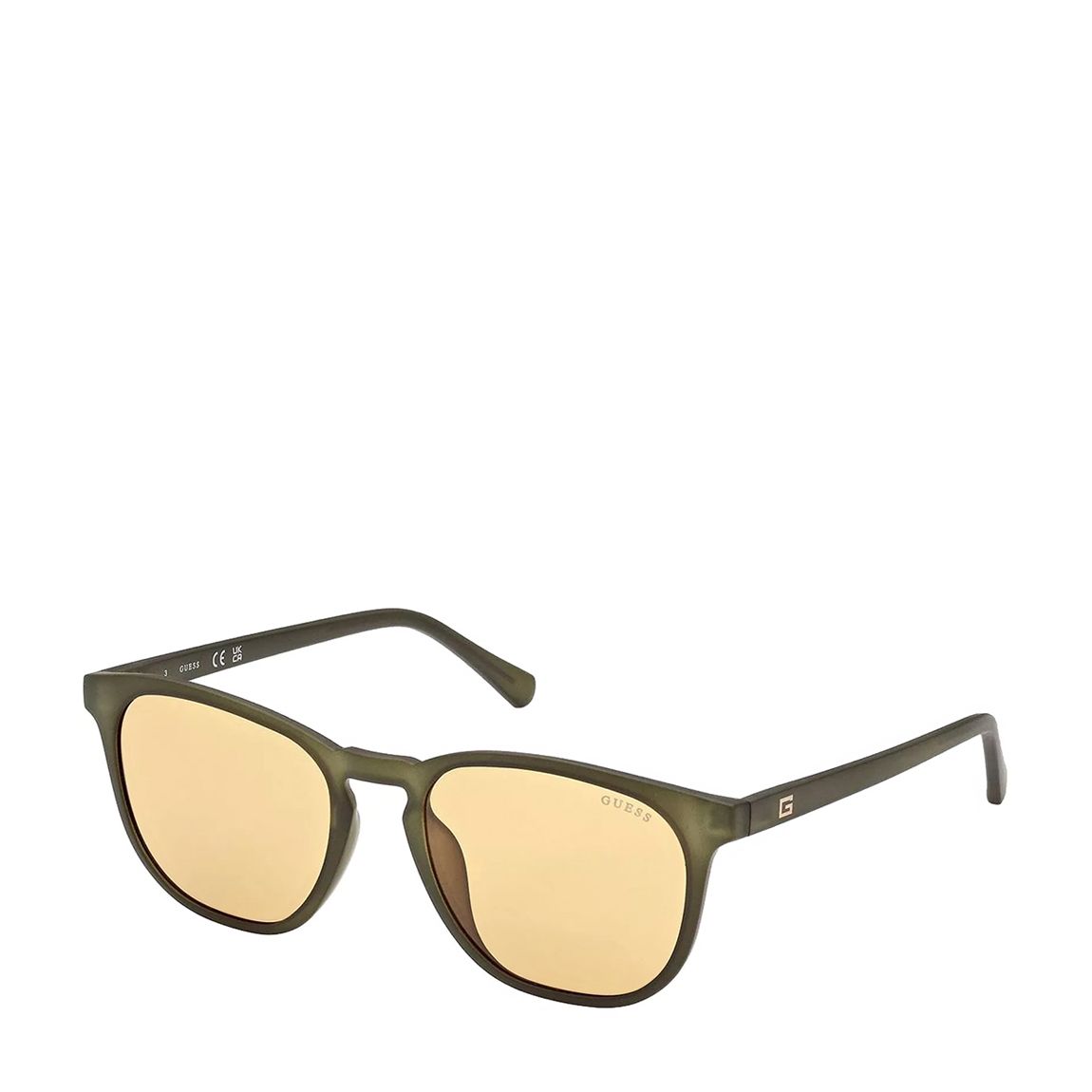 Women's Guess Matte Dark Green Sunglasses 53mm main product photo