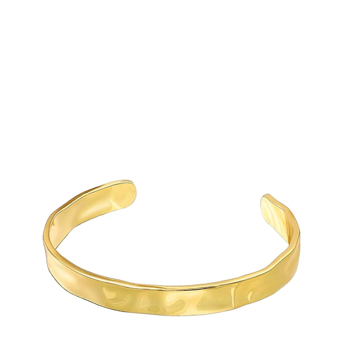 18K Gold Hammer Cuff Bangle main product photo