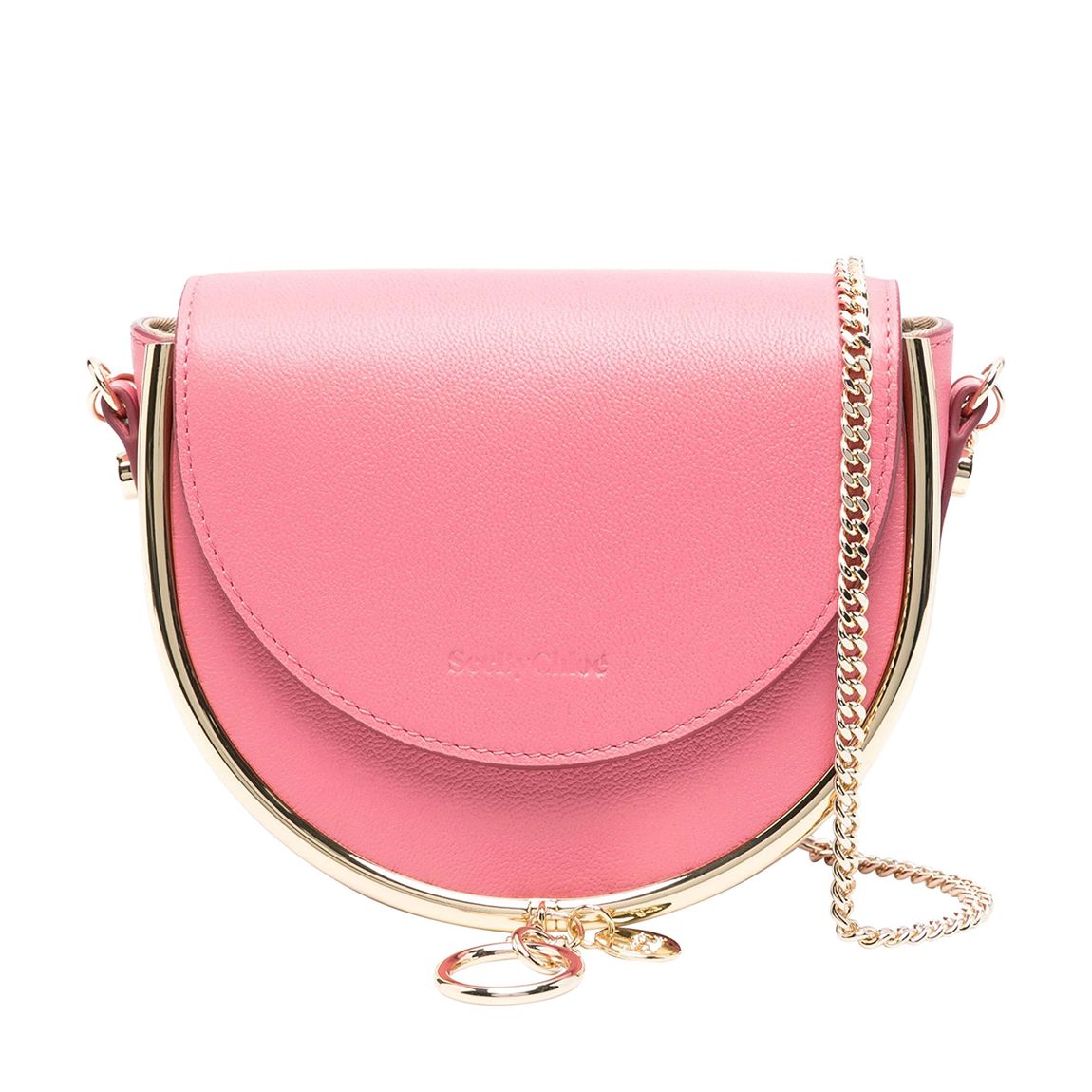 Pushy Pink See By Chloe Mara Saddle Bag main product photo