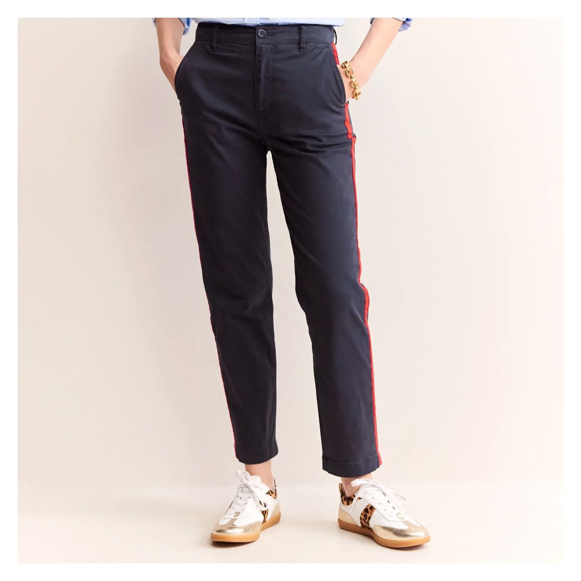 Navy Barnsbury Chino Trousers main product photo