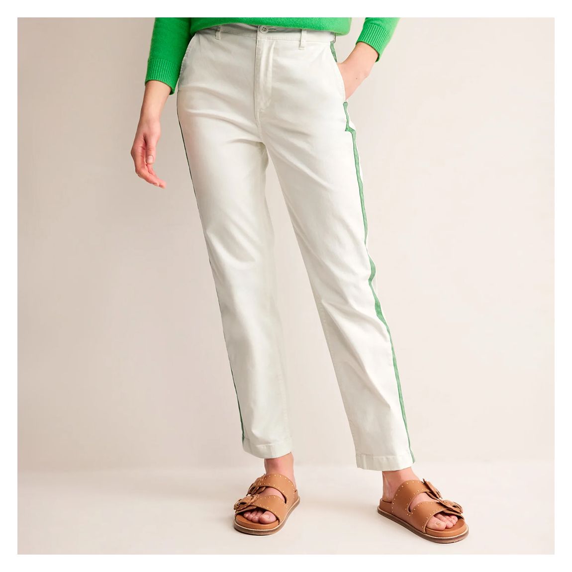 White Barnsbury Chino Trousers main product photo