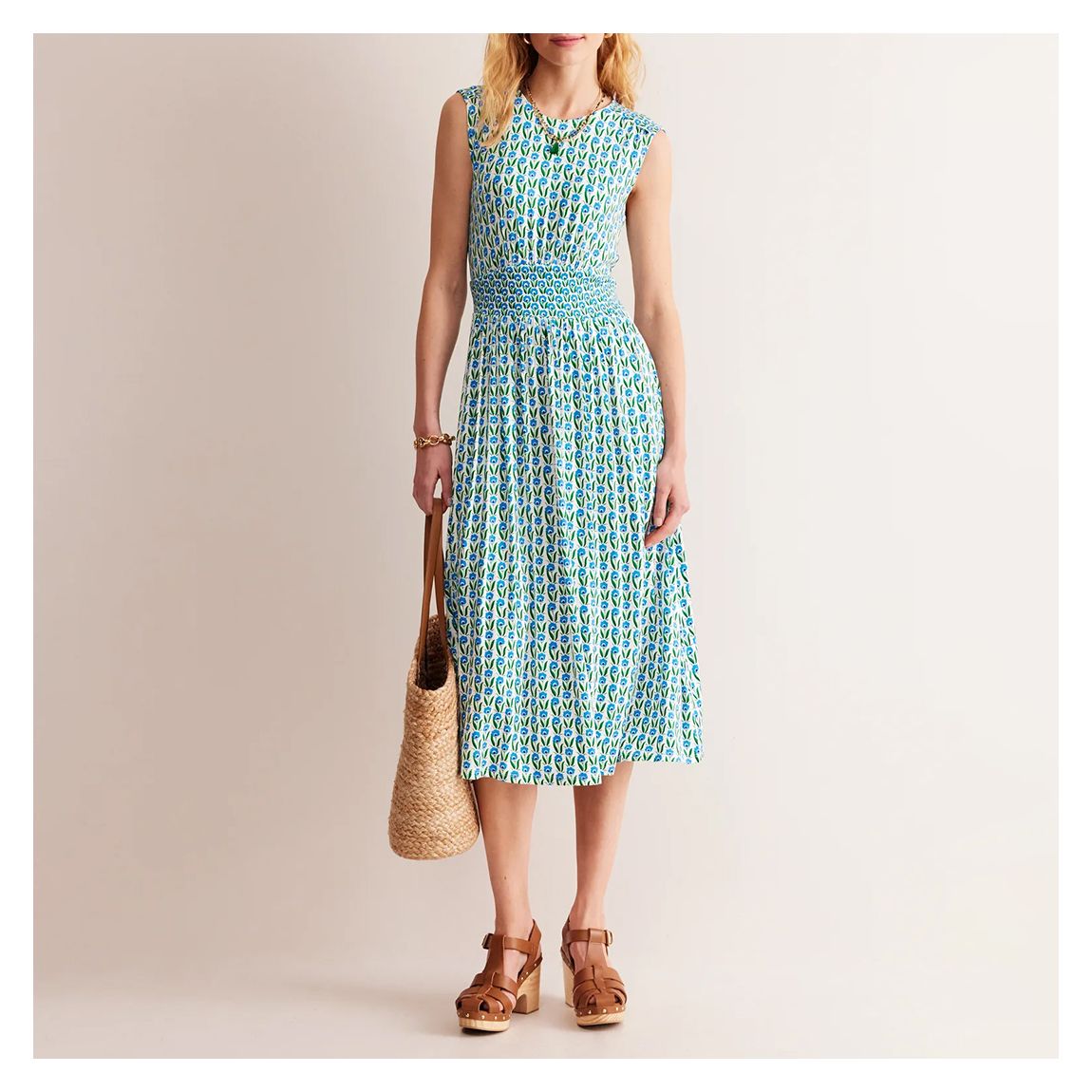 Green Thea Midi Dress main product photo