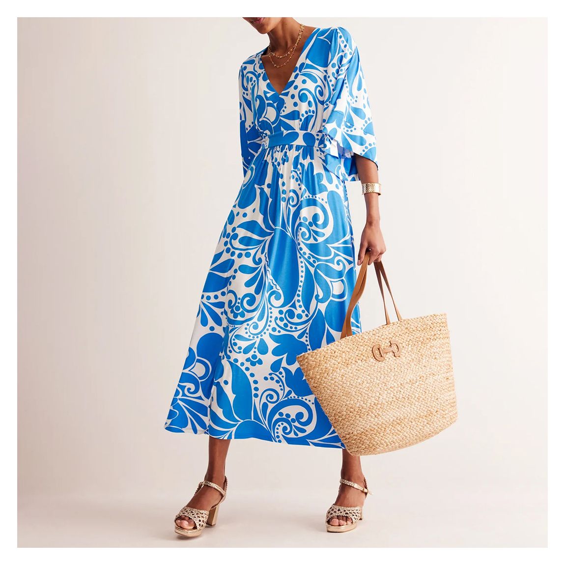 Blue Maya Kimono Dress main product photo