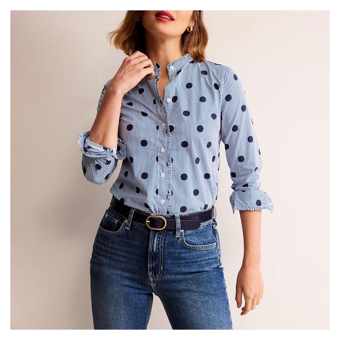 Blue Phoebe Cotton Shirt main product photo