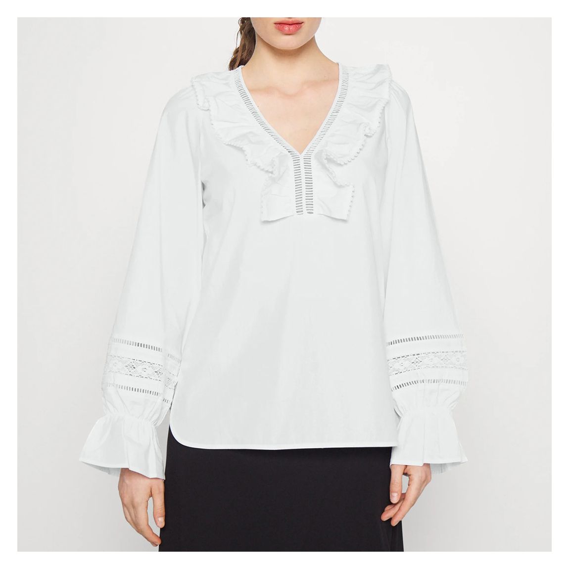 White Raro Cotton Blouse main product photo