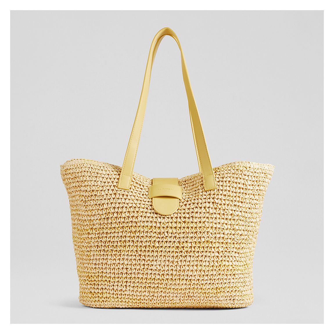 Tara Yellow Marl Raffia Shoulder Bag main product photo
