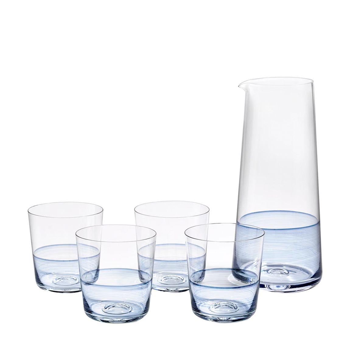 5 Piece Set 1815 Carafe & Tumbler, Blue main product photo