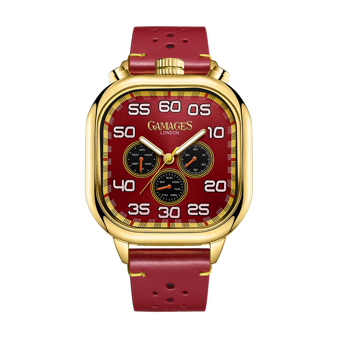 Men's Red Vertical Astute Automatic Watch 44mm main product photo