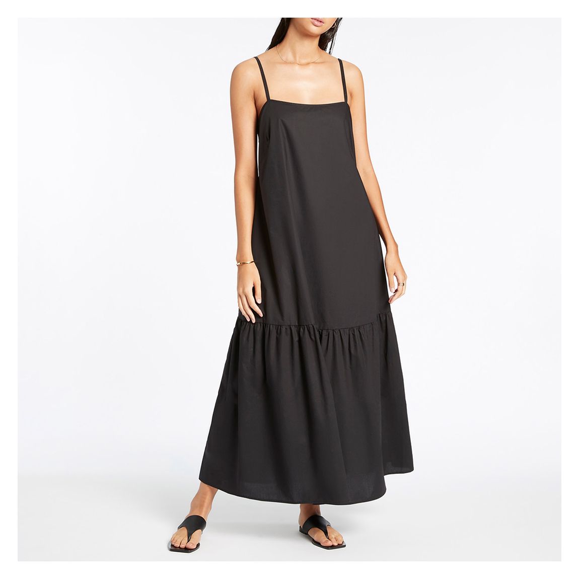 Black Jetset Tiered Dress main product photo