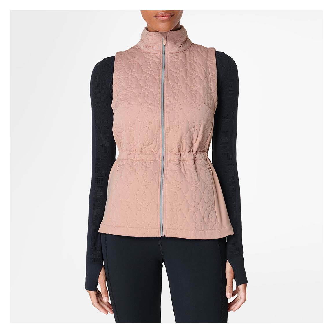 Ash Pink Fast Track Thermal Running Vest main product photo