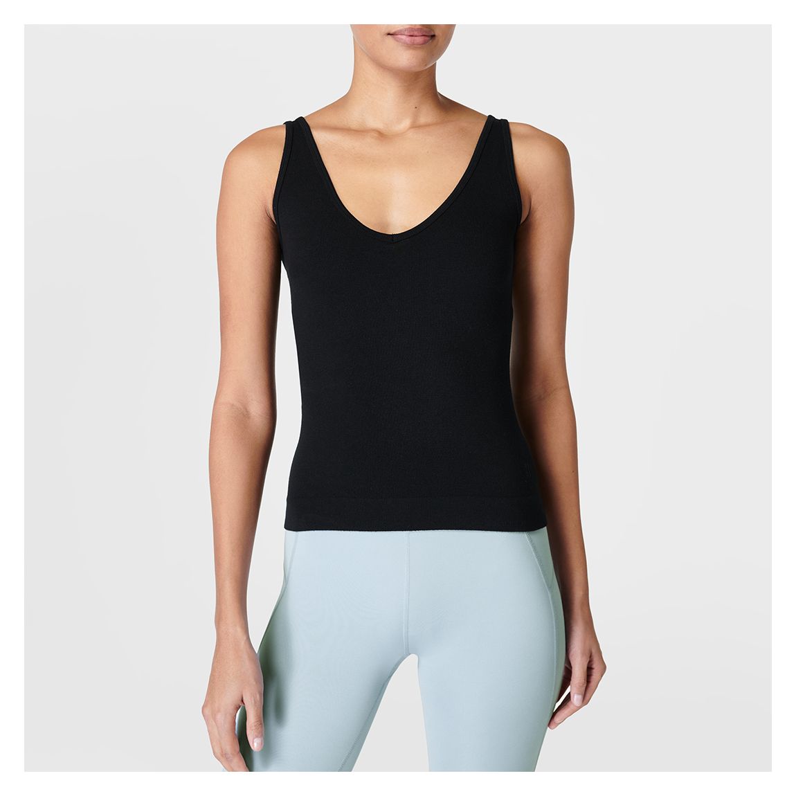 Black Unwind Seamless Tank Top main product photo