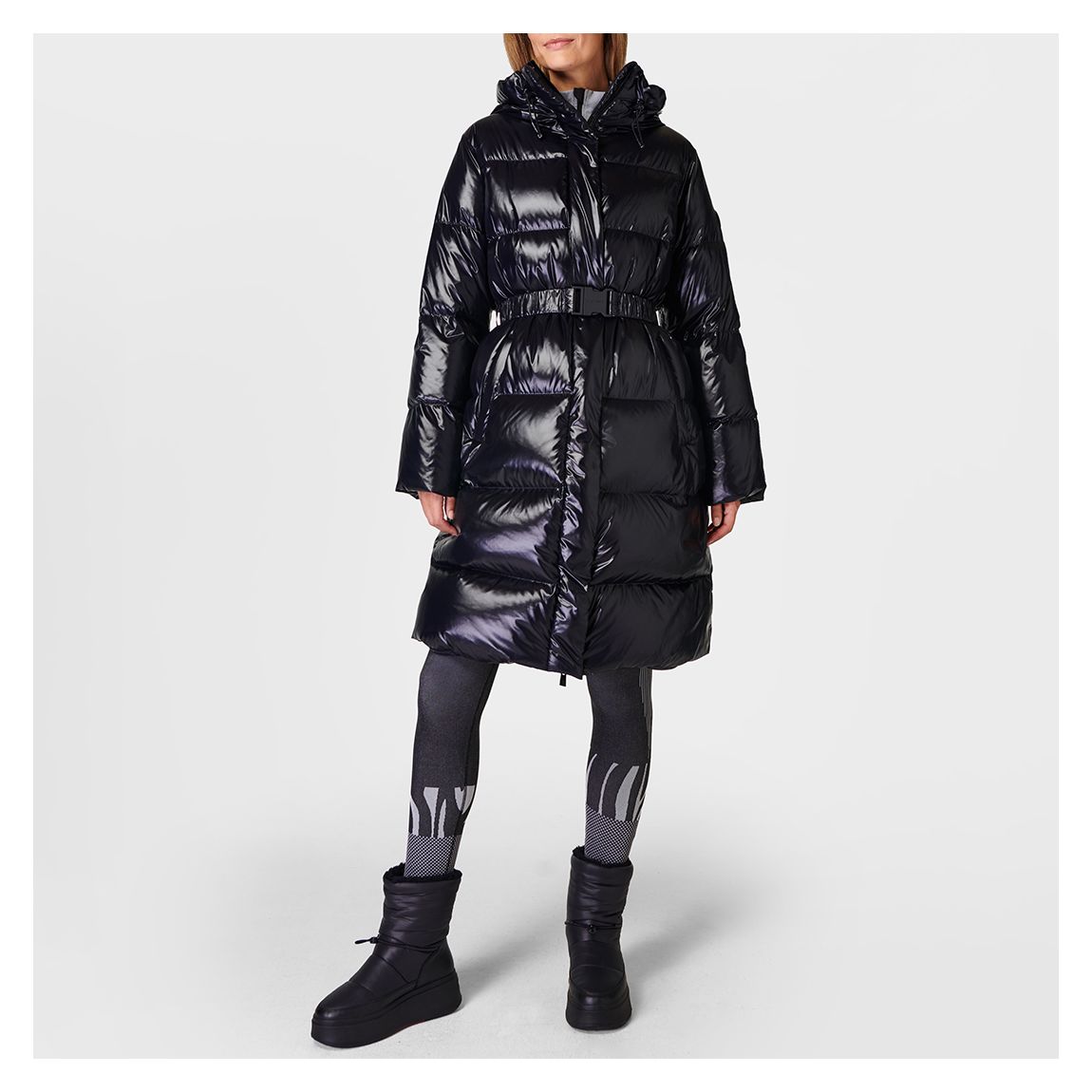Black Sirocco Nimbus Shine Parka main product photo
