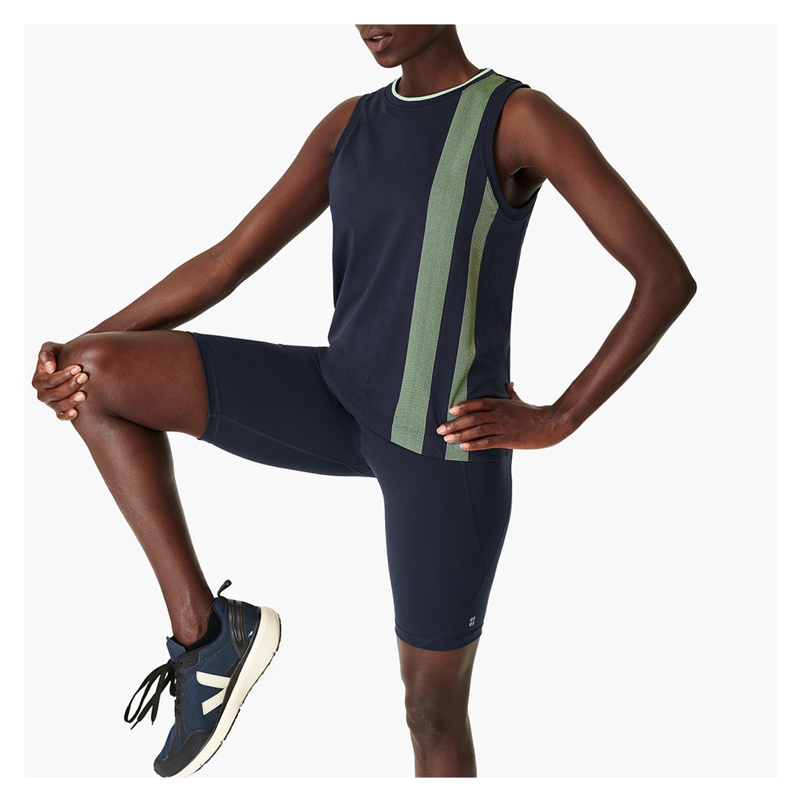 Navy Blue Triumph Seamless Workout Vest main product photo