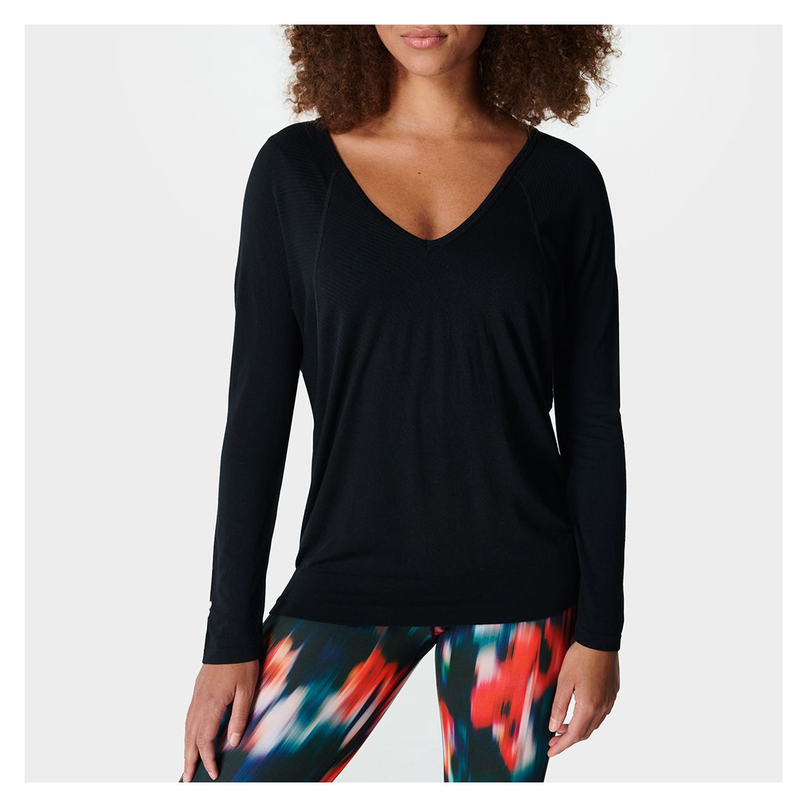 Black Mindful Seamless Reversible Studio Top main product photo