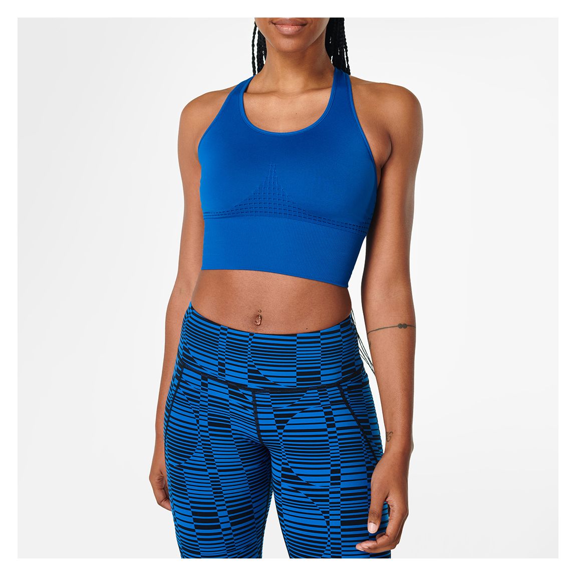 Oxford Blue Stamina Longline Workout Bra main product photo