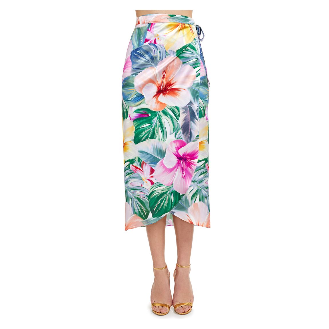 Multi Bora Bora Tropical Print Long Sarong Skirt main product photo