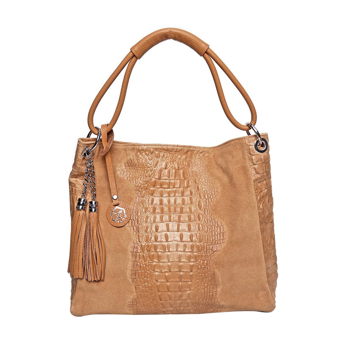 Brown Italian Leather Top Handle Bag main product photo