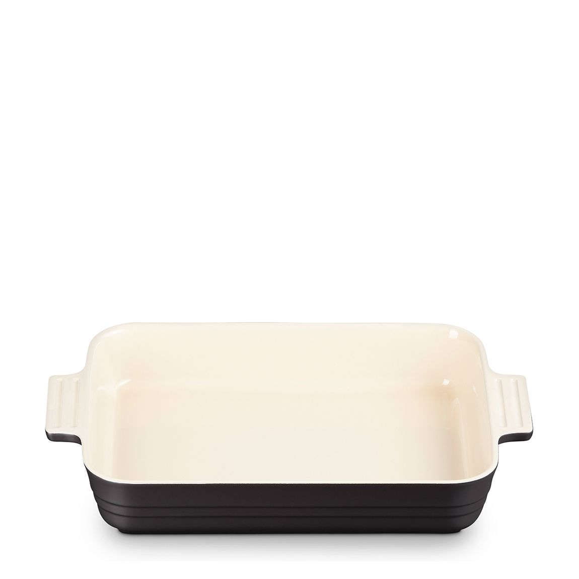 Satin Black Stoneware Classic Rectangular Dish, 32cm main product photo