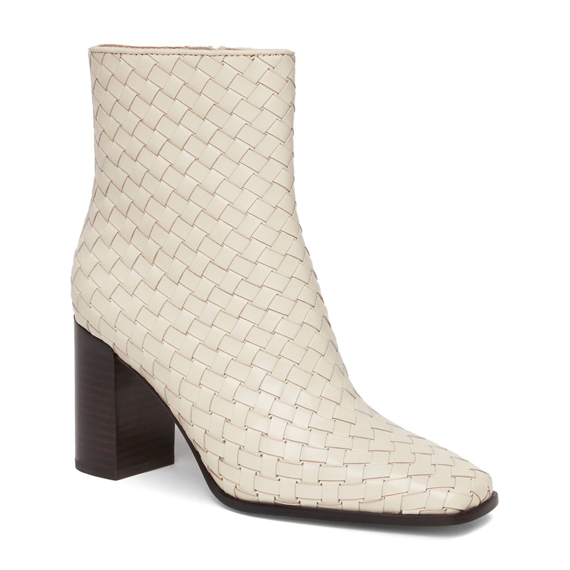 Cream Leather Frances Ankle Boots main product photo