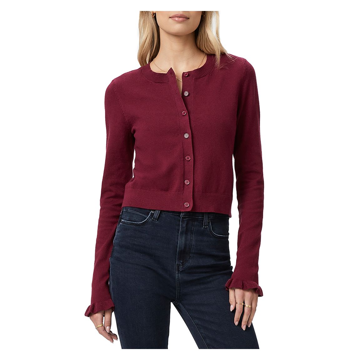 Burgundy Pomeline Cardigan main product photo
