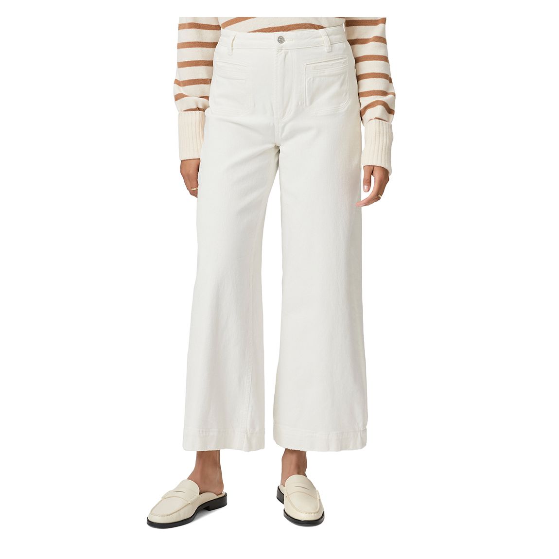 White Wide Leg Harper Jeans main product photo