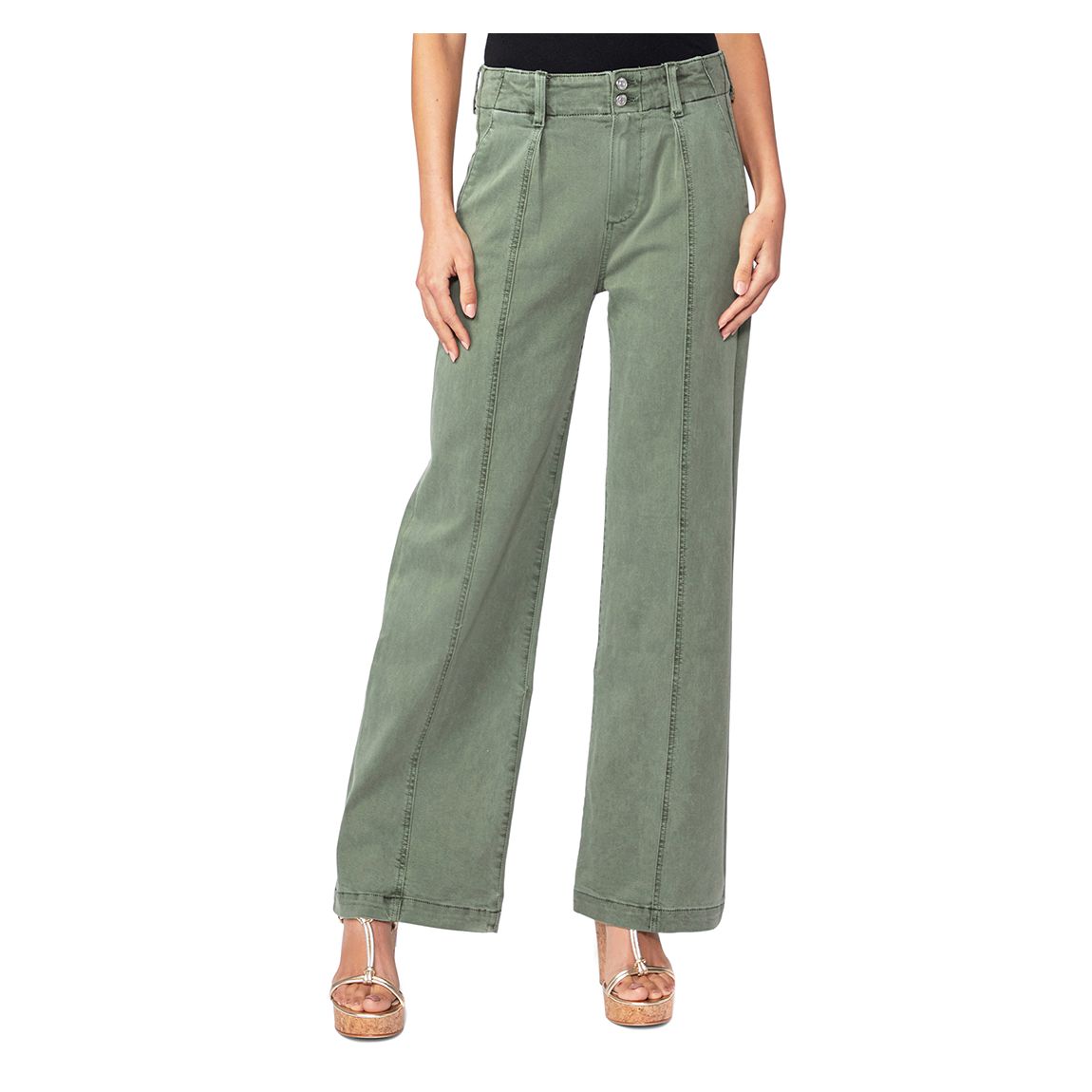 Khaki Wide Leg Brooklyn Jeans main product photo