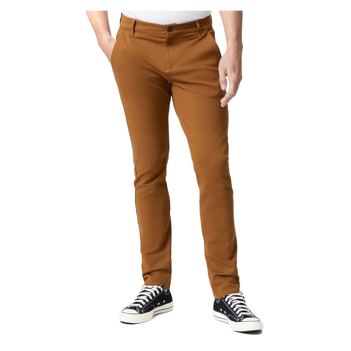 Brown Stafford Straight Trousers main product photo