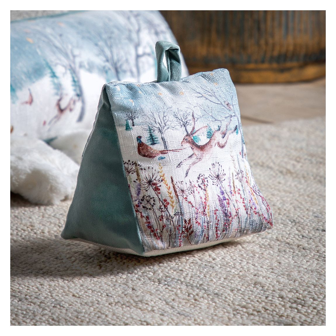 Countryside Snow Scene Hare Doorstop main product photo