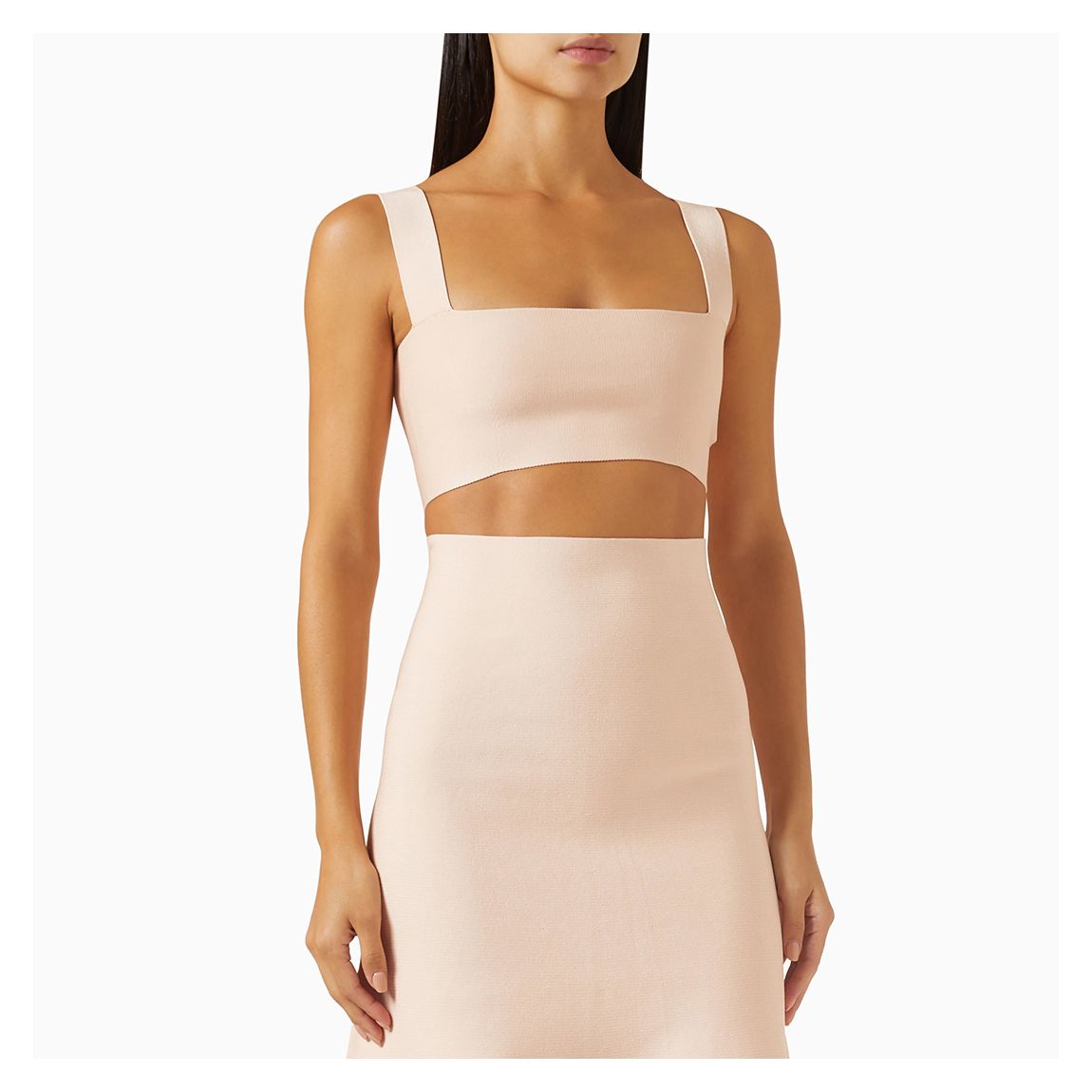 Pale Pink Cropped Bandeau main product photo