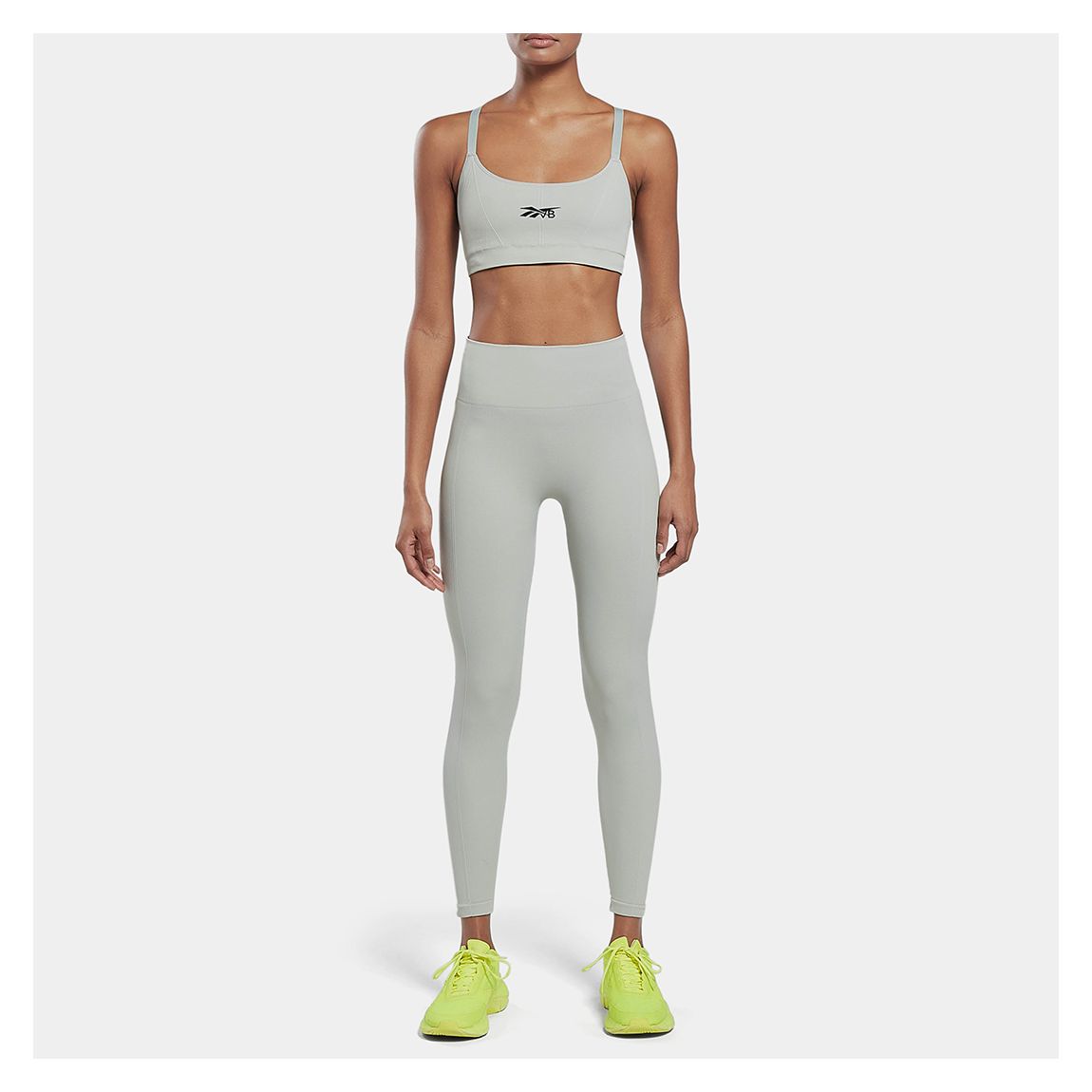 Grey VB x Rbk Seamless Sports Bra main product photo