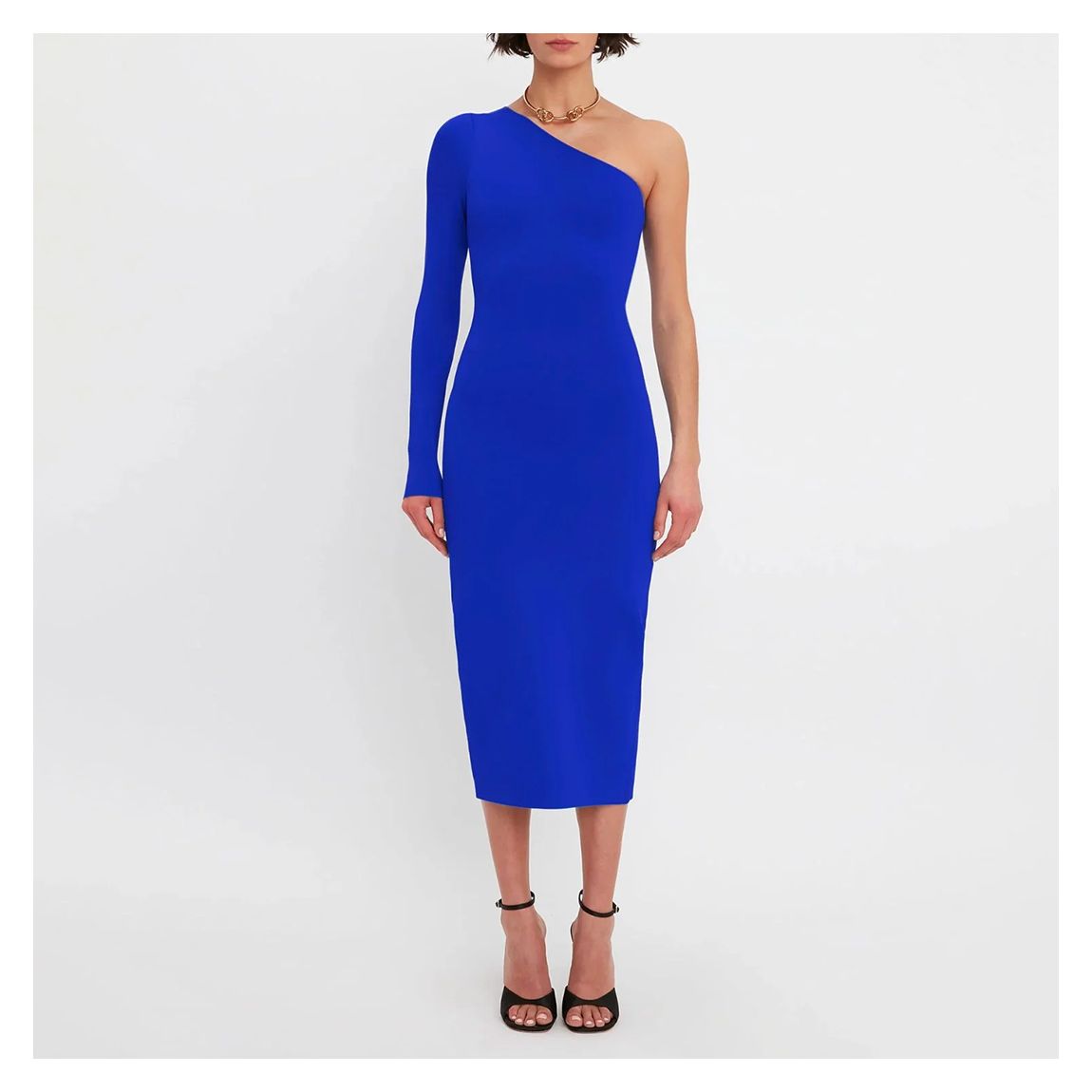 Blue VB Body One Shoulder Midi Dress main product photo