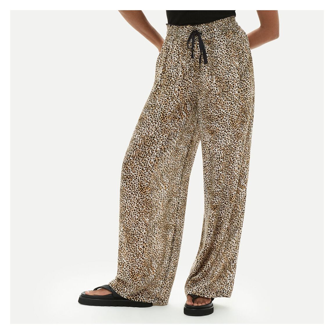 Brown Leopard Print Imogen Trousers main product photo